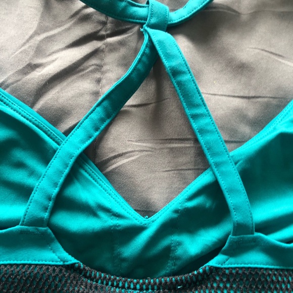 Alo Yoga Bra/tank Top | Teal/black | size M (?) - Picture 4 of 8